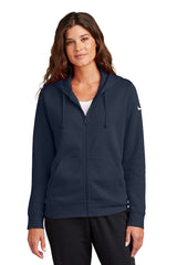 Nike Ladies Club Fleece Sleeve Swoosh Full-Zip Hoodie