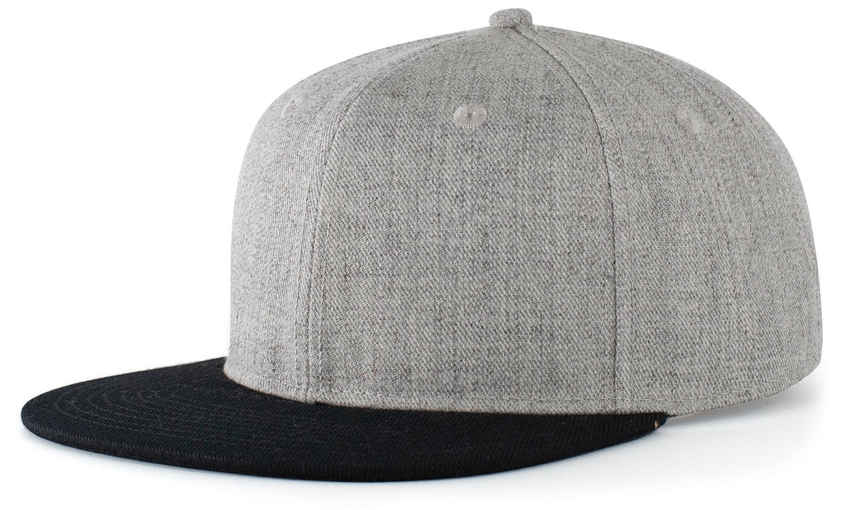Wool Blend Heather Snapback Cap