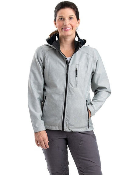 Berne Apparel Ladies' Hooded Softshell Jacket