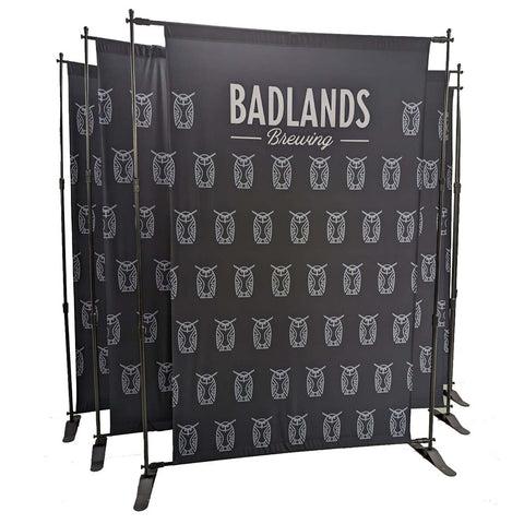 72hr Fast Ship - 5' Exhibitor Expanding Display Kit, Media Wall, Backdrop, with Full Color Graphics