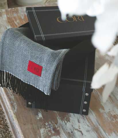 Herringbone Throw (Laser Patch)