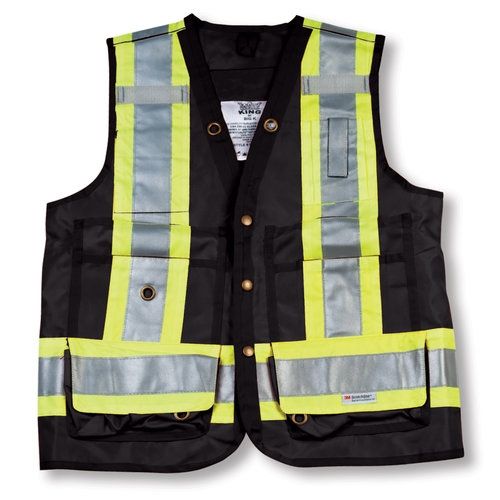 100% Polyester Black Surveyor Vest