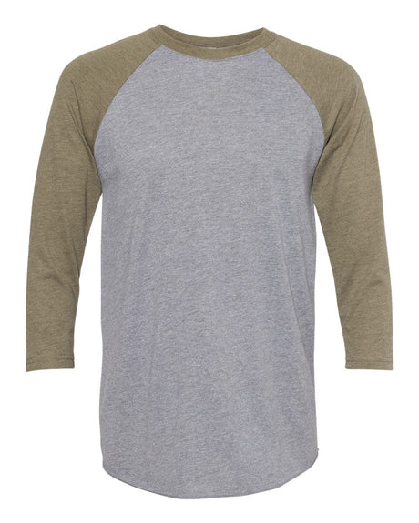 000046 Next Level Unisex Triblend Three-Quarter Sleeve Raglan Shirt