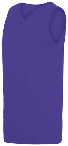 Ladies' Sleeveless V-Neck Poly/Cotton Jersey