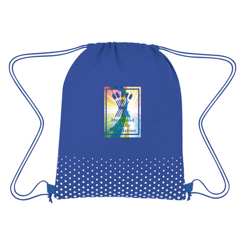 Connect The Dots Non-woven Drawstring Bag