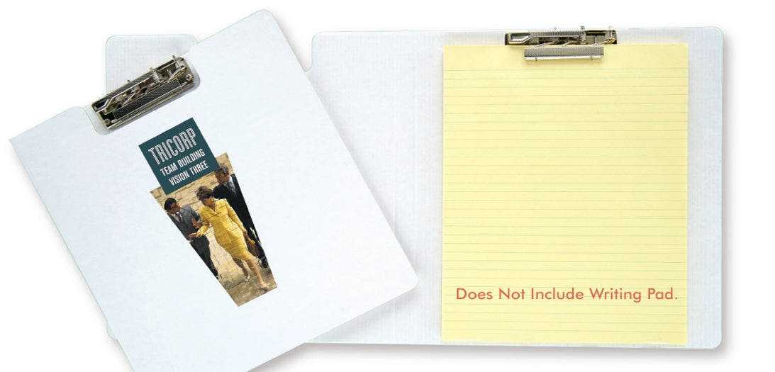 Recycled White Cardboard Clip Board w/4 Color Process