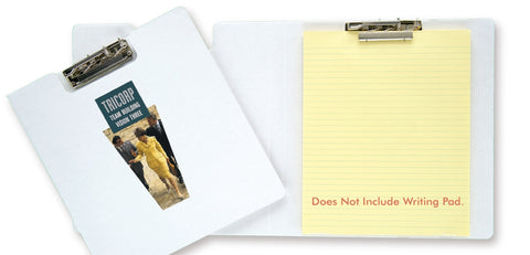 Recycled White Cardboard Clip Board w/4 Color Process