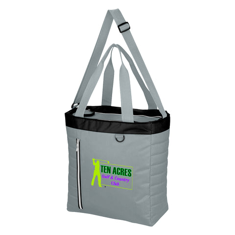 Quilted Slim Line Cooler Tote Bag