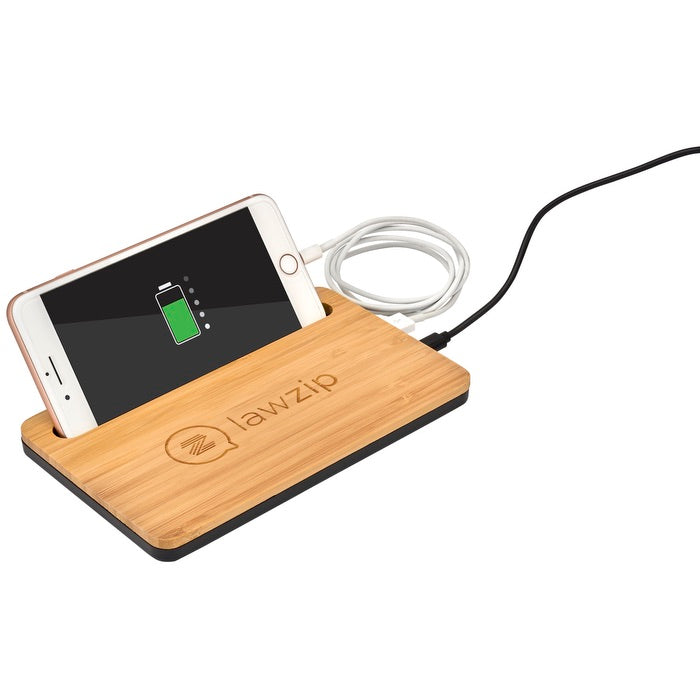 5W Bamboo Desktop Wireless Charger