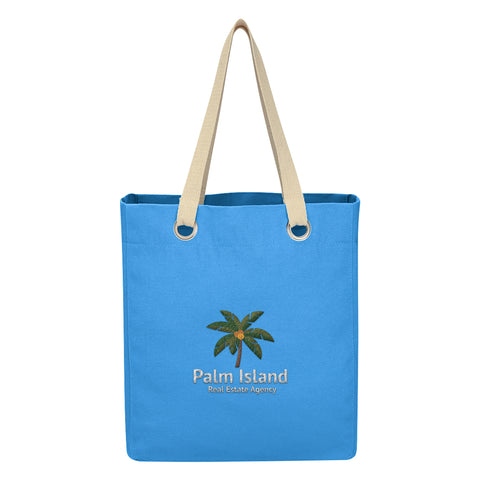 Vibrant Cotton Canvas Tote Bag