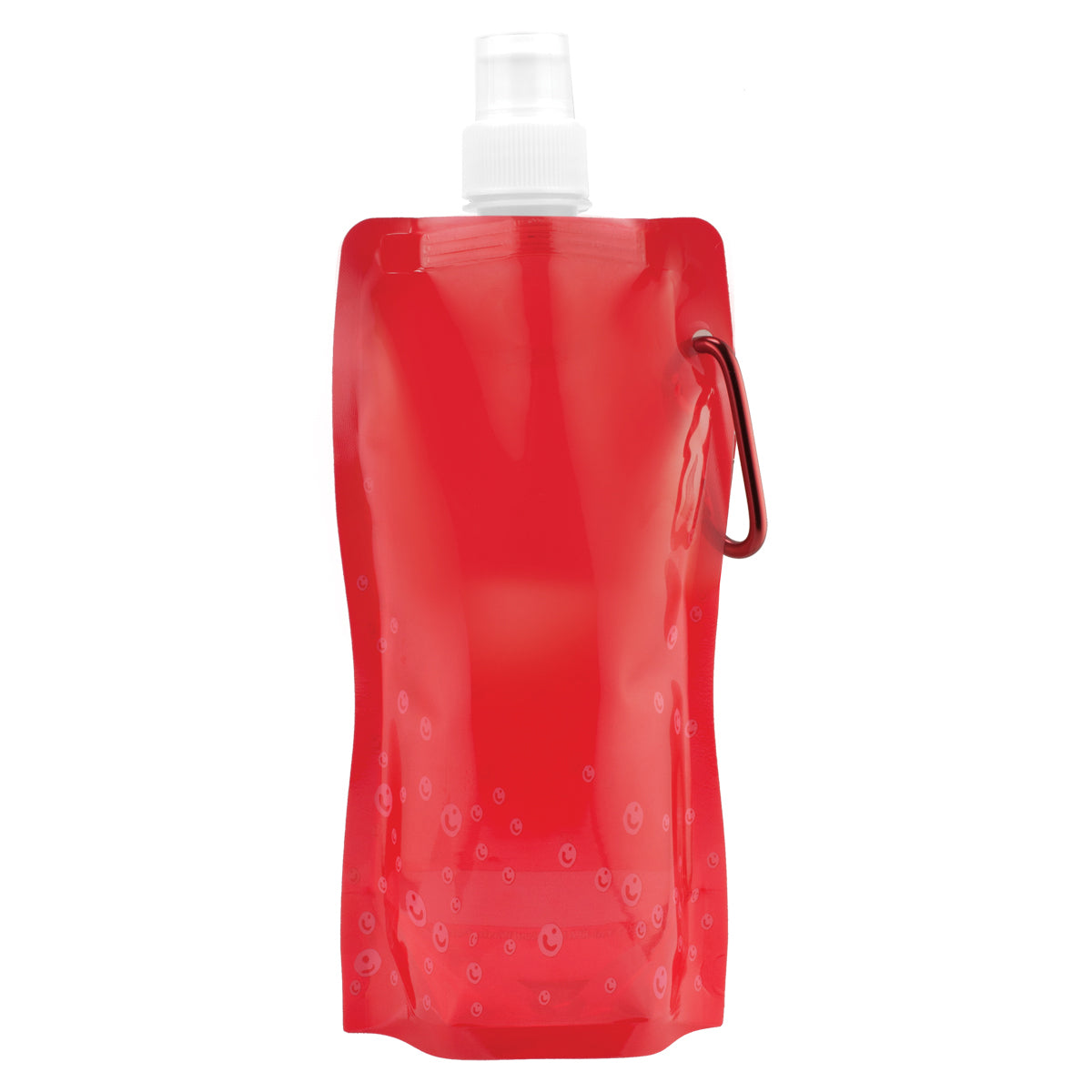 "Roll Up" 18 Oz. Foldable & Reusable Water Bottle w/Matching Carabiner