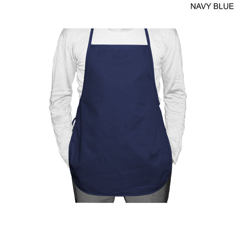 72 Hr Fast Ship - Discounted Shorter Length Twill Bib Apron, 19x24, No Pockets