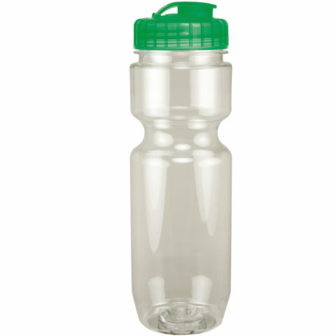 22 Oz. Translucent Bike Bottle w/ Flip Top Lid