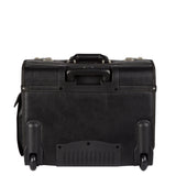 Warren Business Case on Wheels w/Textured Vegan Leather