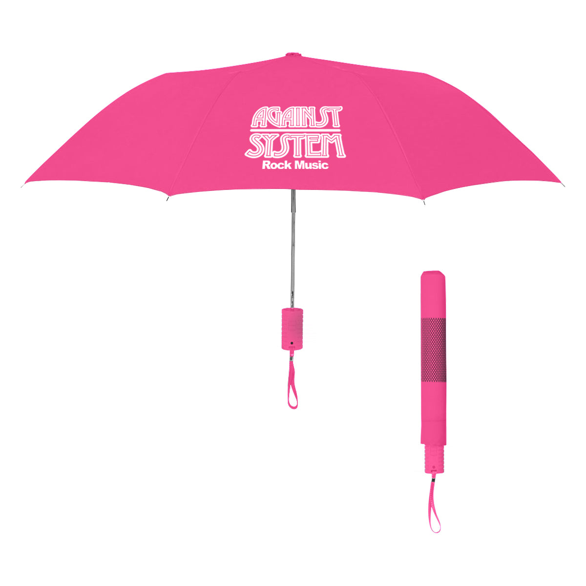 42" Arc Neon Telescopic Folding Umbrella