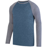 Kinergy Two Color Long Sleeve Raglan Tee