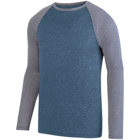 Kinergy Two Color Long Sleeve Raglan Tee