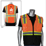 Two-Tone 11 Pocket Tech-Ready Mesh Surveyors Vest