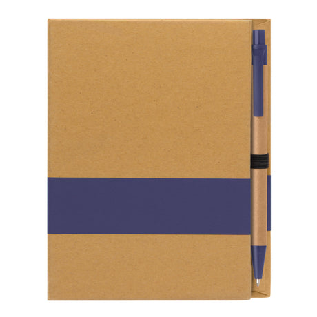 Kolbert - Recycled Cover Notepad plus Sticky Notes & Kraft Pen Set - ColorJet