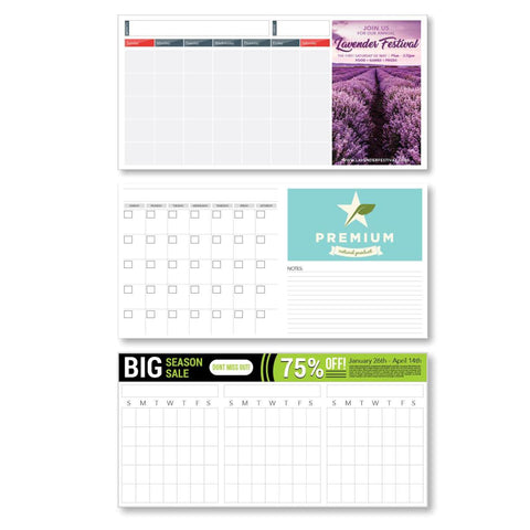 Perpetual Dry Erase Paper Calendar (20