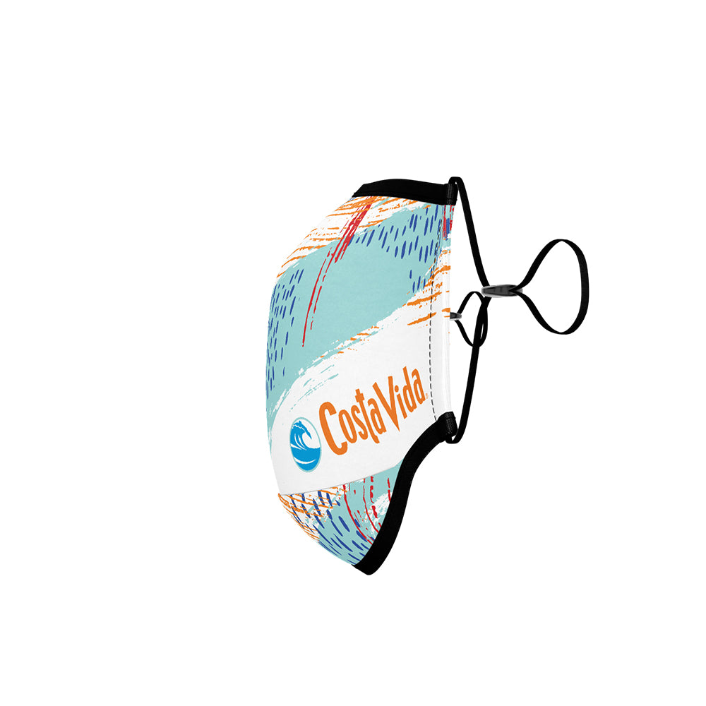 TITAN Import 3-Ply Dye-Sublimated Face Mask w/ Adjustable Elastic Face Mask Straps