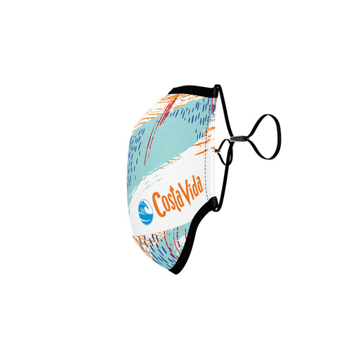 TITAN Import 3-Ply Dye-Sublimated Face Mask w/ Adjustable Elastic Face Mask Straps