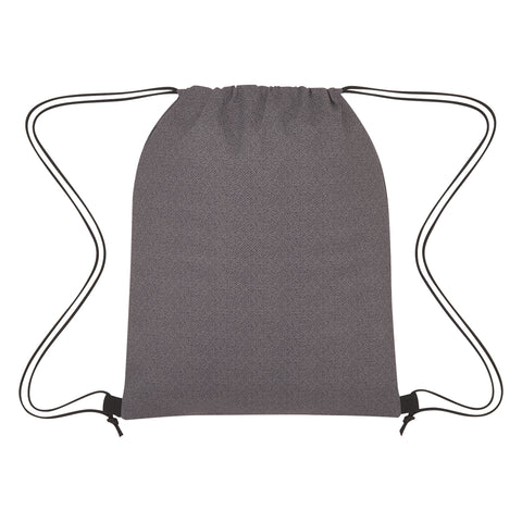 Heathered Non-woven Drawstring Backpack