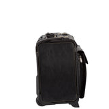 Warren Business Case on Wheels w/Textured Vegan Leather