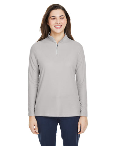 CORE 365 Ladies' Fusion ChromaSoft? Pique Quarter-Zip