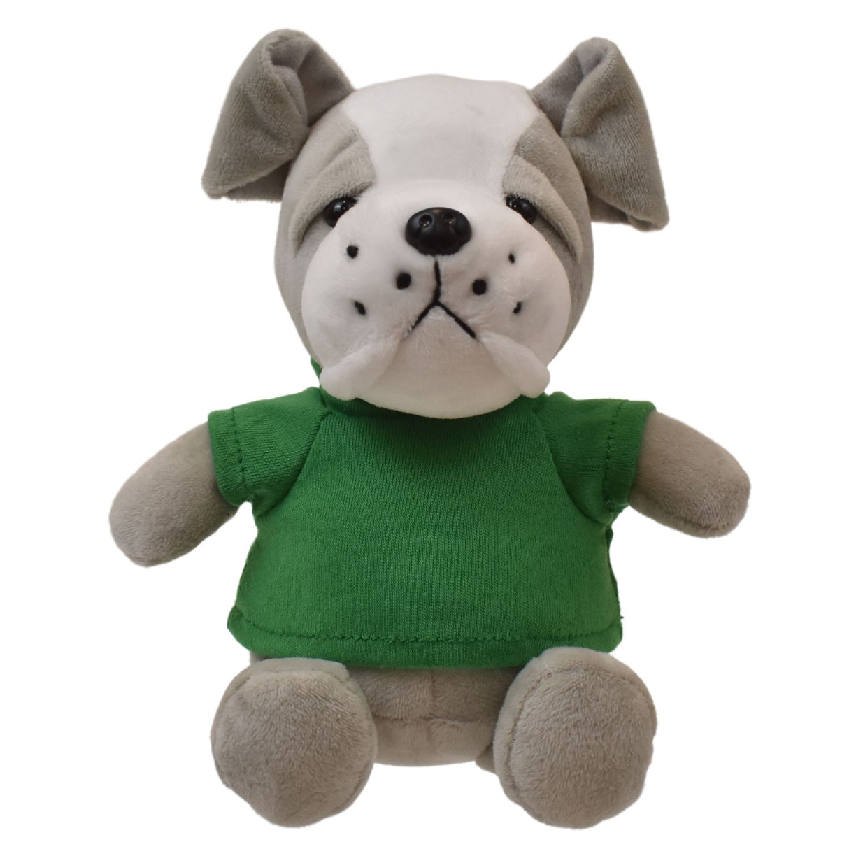 6" Mini Me Gray Brooklyn Bulldog w/T-Shirt