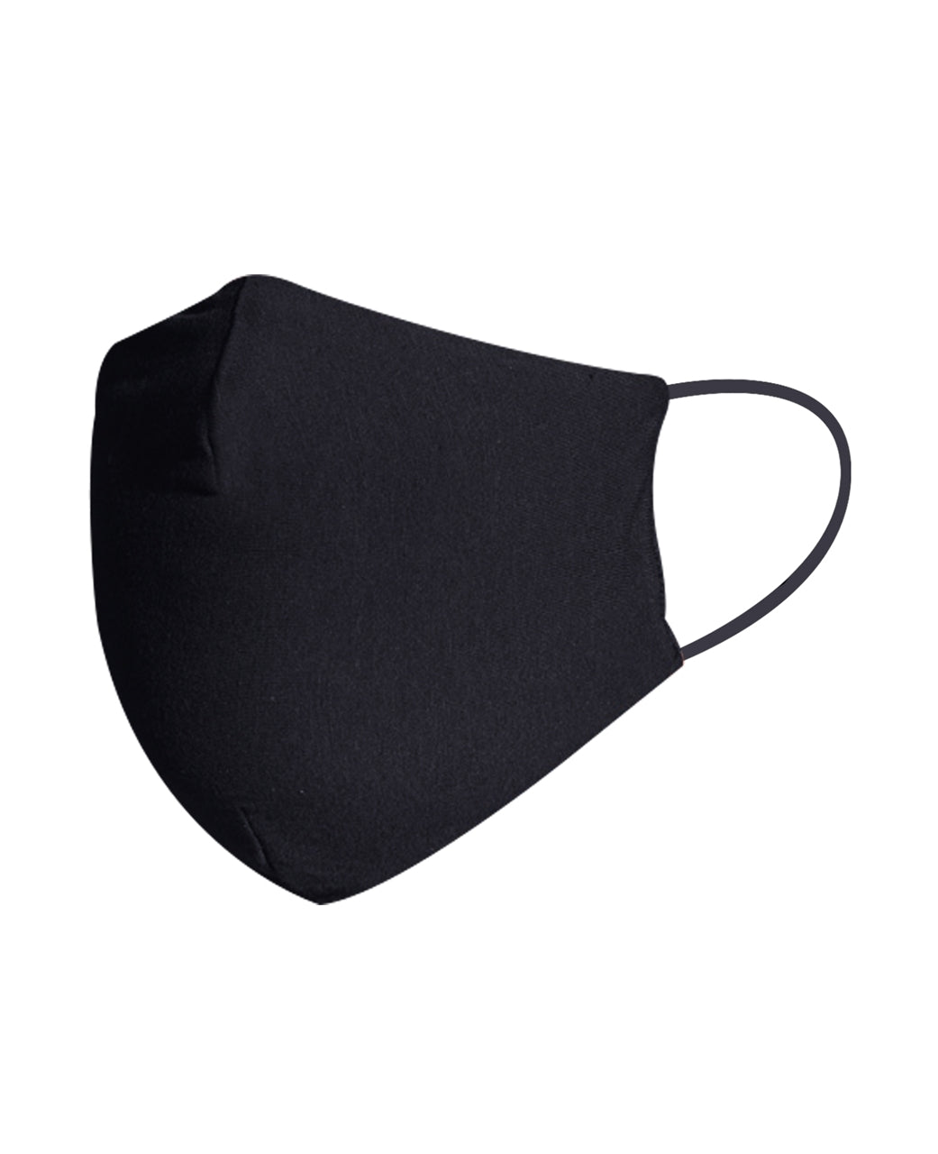 Adult Size Fashion Face Mask, 100% Cotton, 2 layer, black - Blank