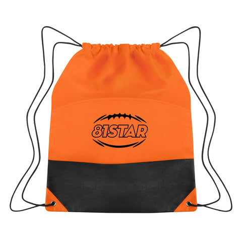 Non-woven Two-tone Drawstring Sports Pack