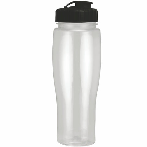 24 Oz. Contour Translucent Bottle w/ Flip Top Lid