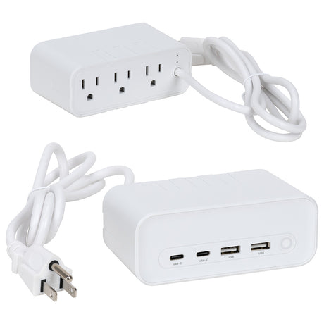 Relay 5 Ft. Charging Station with Type-C, USB & AC Outlets