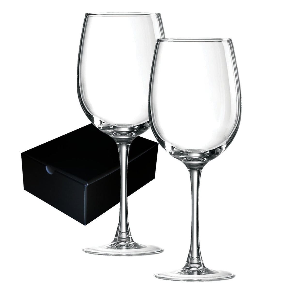 ~ Blanc 16oz clear glass Set of 2 in an Ovation gift box