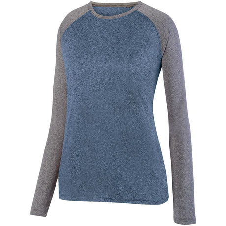 Ladies' Kinergy Two Color Long Sleeve Raglan Tee