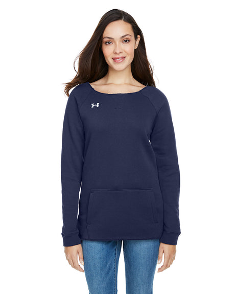 UNDER ARMOUR Ladies' Hustle Fleece Crewneck Sweatshirt