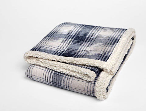 Cottage Plaid Throw (Laser Patch)