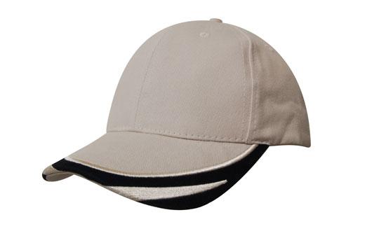 Brushed Heavy Cotton Cap w/Embroidered Peak Trim