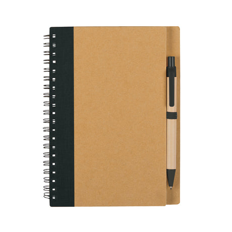 Eco-inspired Spiral Notebook & Pen