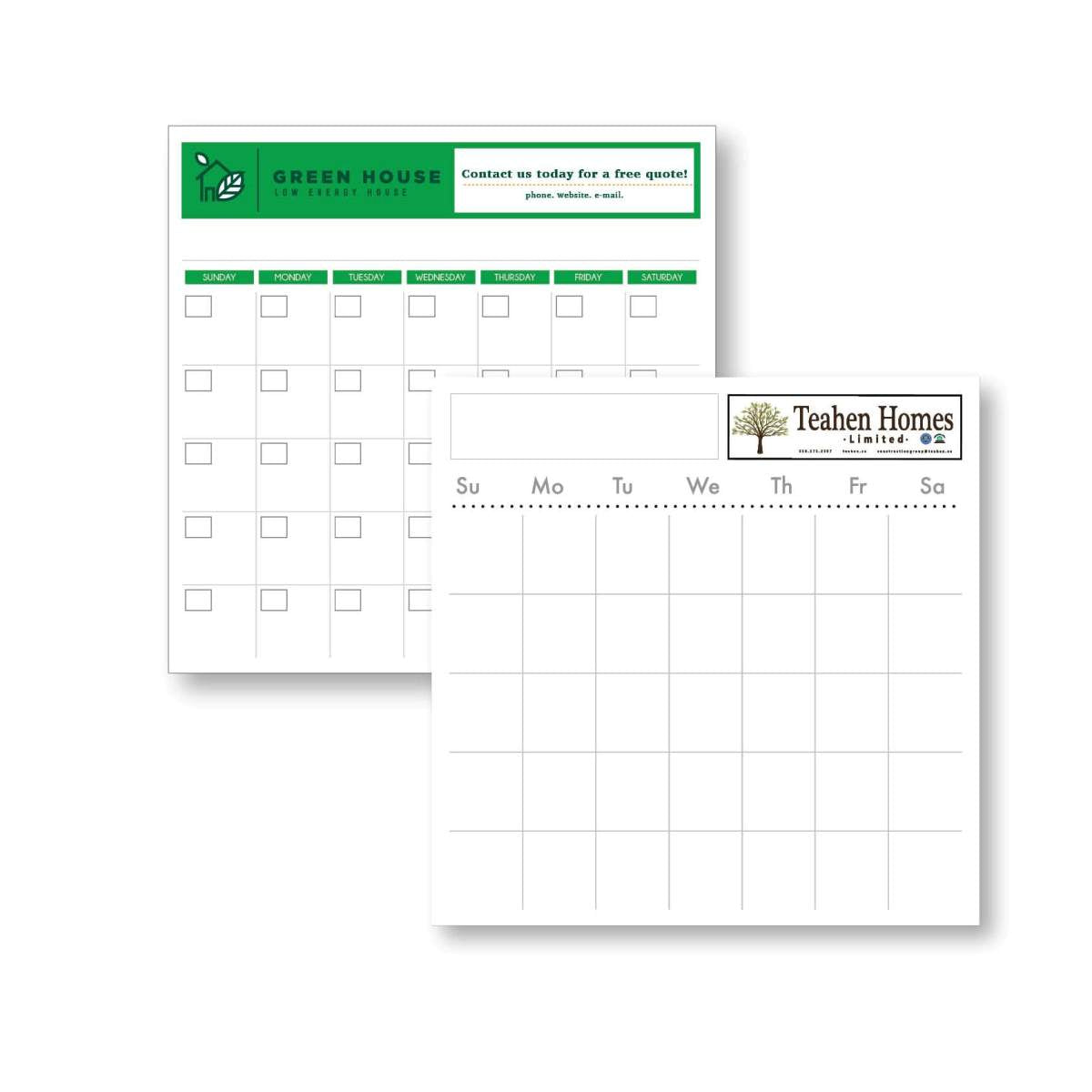 Paper Month At A Glance Perpetual Dry Erase Calendar (22" x 22")