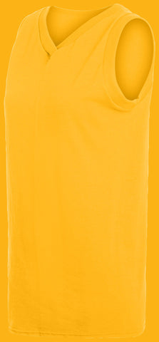 Ladies' Sleeveless V-Neck Poly/Cotton Jersey