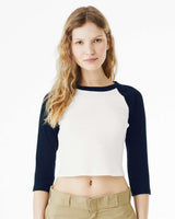 Bella+Canvas Women's Micro Rib 3/4 Raglan Sleeve Baby Tee