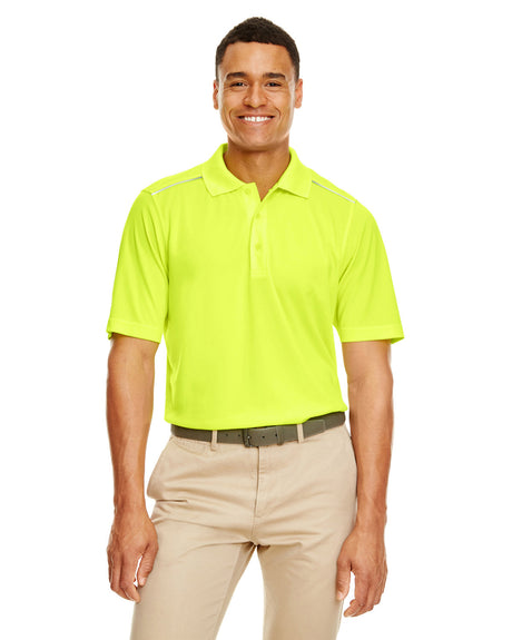CORE 365 Men's Radiant Performance Piqué Polo with Reflective Piping