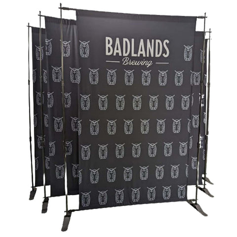 24 Hr Express Ship- 5' Exhibitor Expanding Display Kit, Media Wall Backdrop with Full Color Graphics