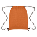 Heathered Non-woven Drawstring Backpack