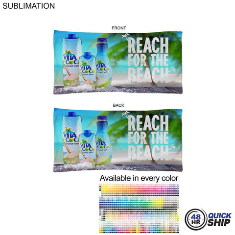 48Hr Quick Ship - Absorbent Microfiber Dri-Lite Terry Pool Towel, 20x40, Sublimated