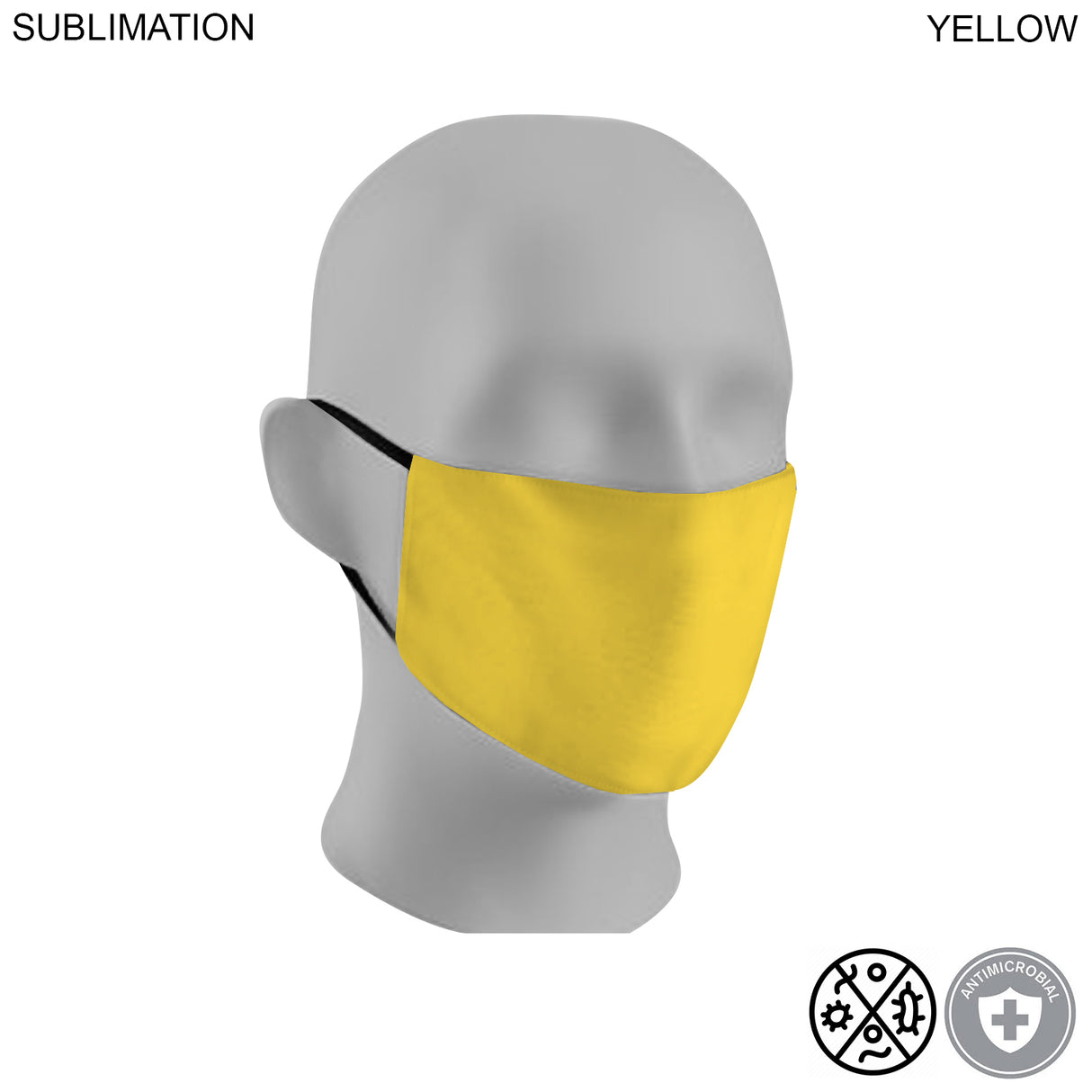 Sublimated 2ply Antimicrobial Cloth Face Mask Available In EVERY COLOR