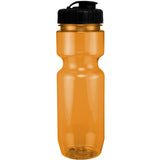 22 Oz. Translucent Bike Bottle w/ Flip Top Lid