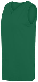 Ladies' Sleeveless V-Neck Poly/Cotton Jersey